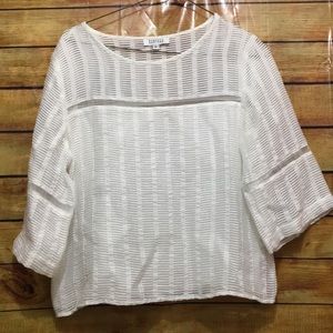 Barneys New York size 6 white blouse